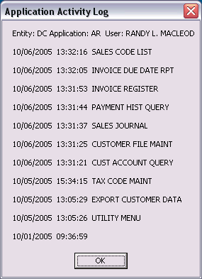 Add this GUI program to view the last 10 things you did in an application.